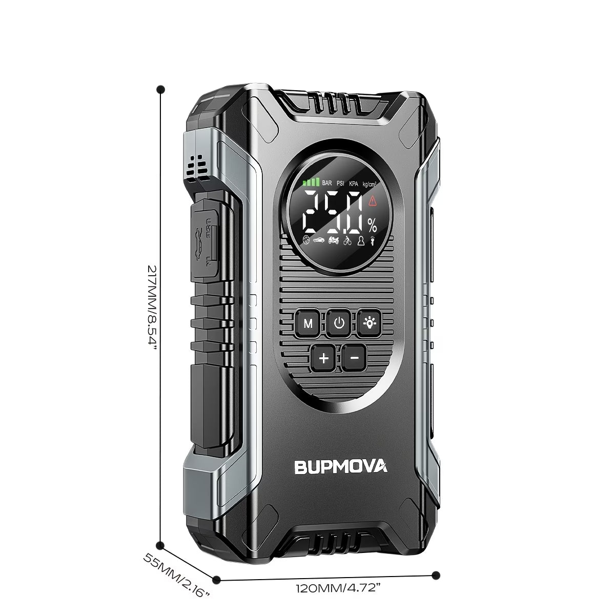VoltGuard™ 4-in-1 Jump Starter & Air Compressor