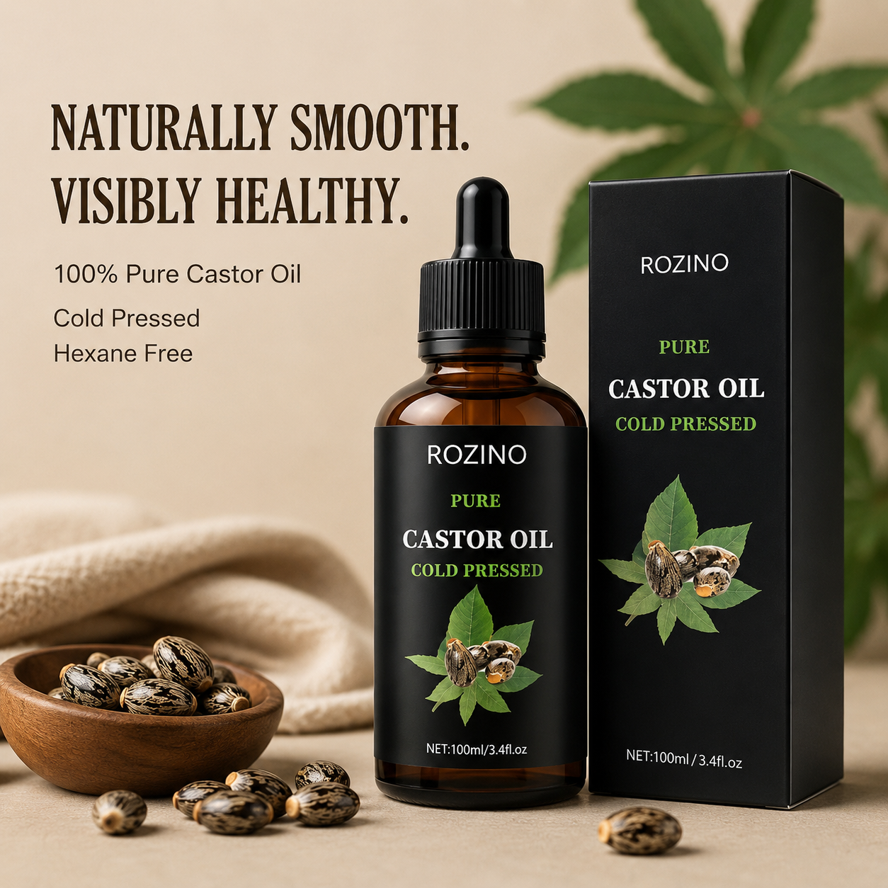 Velora Pure Castor™ | Cold-Pressed Castor Oil