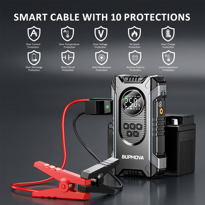 VoltGuard™ 4-in-1 Jump Starter & Air Compressor