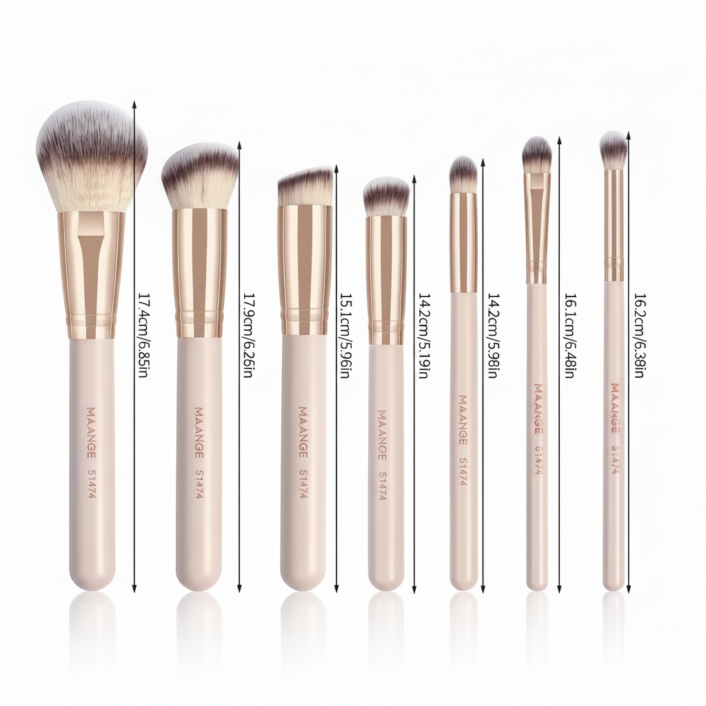 Clear Makeup Brush Set